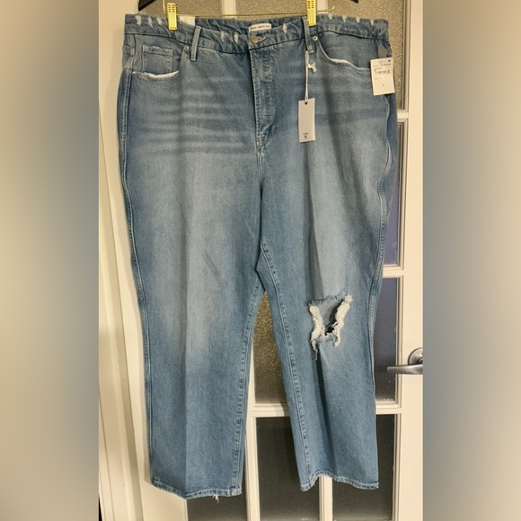 Good American women’s distressed jeans NWT size 22 - Picture 1 of 8